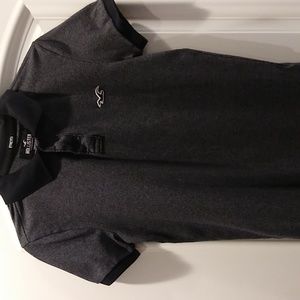 Hollister black polo men's